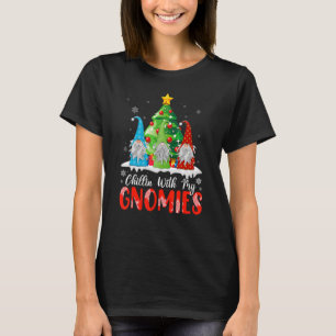 Chillin With My Gnomie Christmas Matching Family P T-Shirt