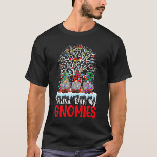 Chillin With My Gnomie Christmas Matching Family P T-Shirt