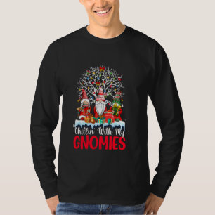 Chillin With My Gnomie Christmas Matching Family P T-Shirt