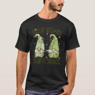 Chillin With My Gnomies And Spring Gnome Dandelion T-Shirt