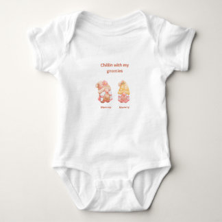 Chillin with my gnomies baby bodysuit