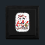 Chillin With My Gnomies Christmas Bleached  Gift Box<br><div class="desc">Chillin With My Gnomies Christmas Bleached</div>