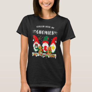 Chillin With My Gnomies Christmas Xmas Pajamas Gno T-Shirt