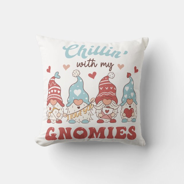 Chillin With My Gnomies Cushion (Front)
