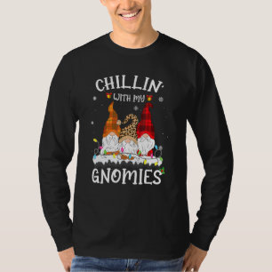 Chillin' With My Gnomies Nordic Gnome Christmas Pa T-Shirt