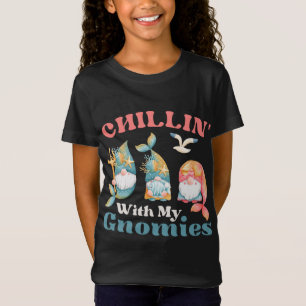 Chillin with my gnomies Ocean mermaid gnomes T-Shirt