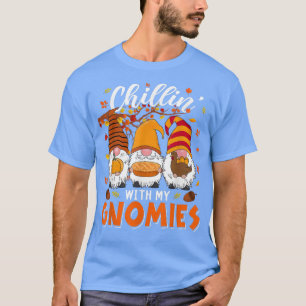 Chillin' With My Gnomies Three Gnomes Holding Pump T-Shirt