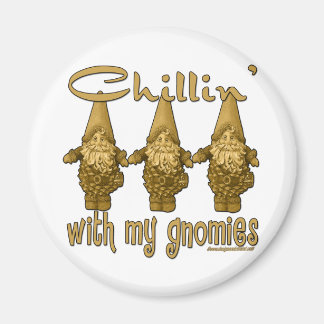 Chillin with my Knomies Magnet