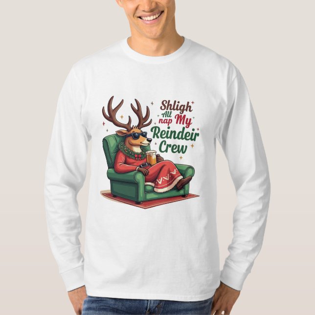 Chillin’ With My Reindeer Crew Shirt (Front)