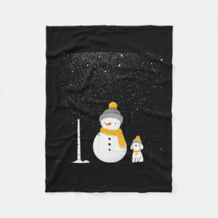 Chillin' With My Snowmies Christmas Frosty Snowman Fleece Blanket