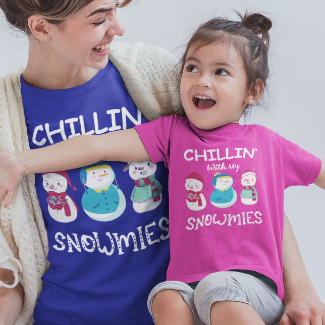 Chillin’ With My Snowmies Christmas Tri-Blend Shirt (Creator Uploaded)