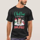 Chillin With My Snowmies Corgi Santa Christmas Tre T-Shirt<br><div class="desc">Chillin With My Snowmies Corgi Santa Christmas Tree</div>