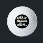 Chillin With My Snowmies Snowman Christmas Golf Balls<br><div class="desc">Chillin With My Snowmies Snowman Christmas</div>