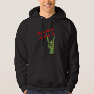 Chillin With My Zombies Halloween Costume Climbing Hoodie