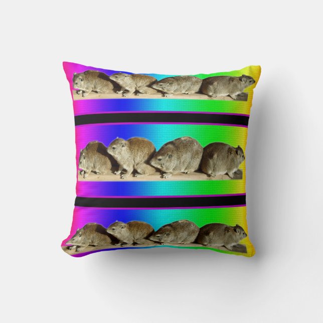 Chilling African Hyrax Cushion (Front)