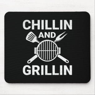 Chilling And Grilling Cookout Bbq Mouse Pad