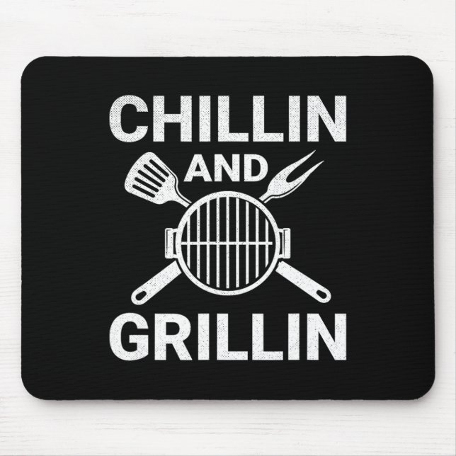 Chilling And Grilling Cookout Bbq  Mouse Pad (Front)