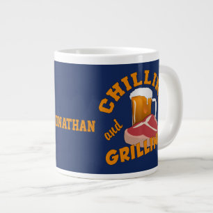 Chilling & Grilling custom name mugs