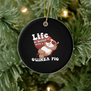 Chilling Guinea Pig Life Is Better With Guinea Pig Ceramic Tree Decoration