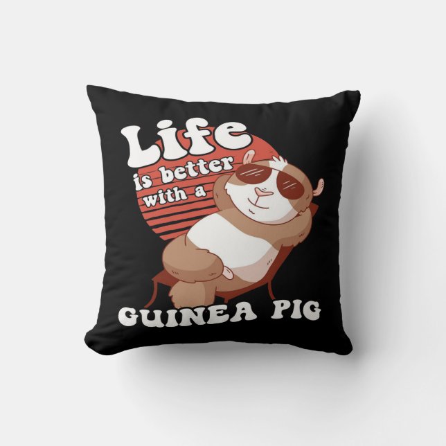 Chilling Guinea Pig Life Is Better With Guinea Pig Cushion (Front)