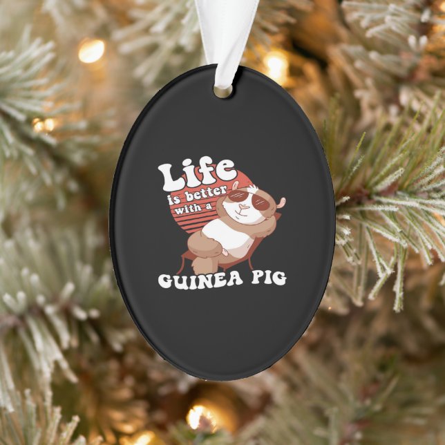 Chilling Guinea Pig Life Is Better With Guinea Pig Ornament (Tree)
