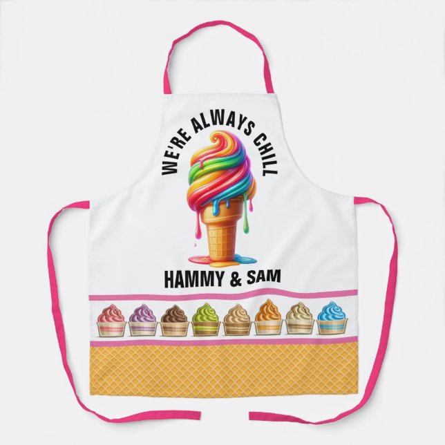 Chilling Ice Cream Apron (Front)