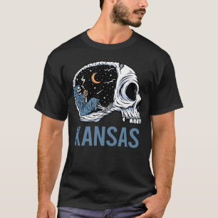 Chilling Skeleton - Kansas T-Shirt