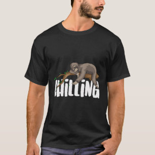 Chilling Sloth Cool Sleeping Lazy Sloth Fans Funny T-Shirt