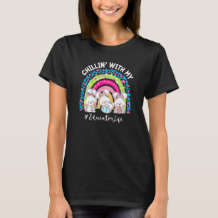 Chilling With My Bunnies Educator Teacher Easter R T-Shirt