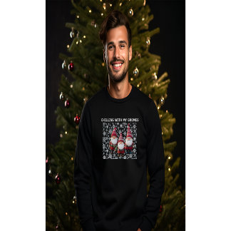 Chilling with my gnomes  T-Shirt