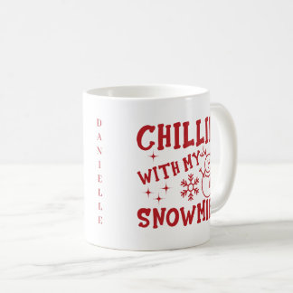 Chilling With My Gnomies - Personalised Christmas Coffee Mug