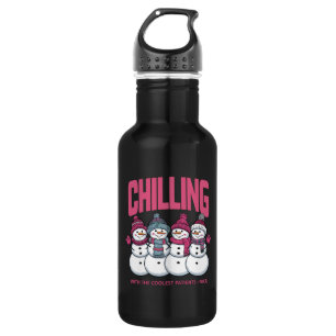 Chilling With The Coolest Patients NICU Christmas  532 Ml Water Bottle