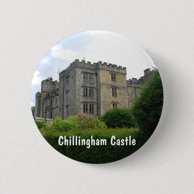 Chillingham Castle 6 Cm Round Badge (Front)