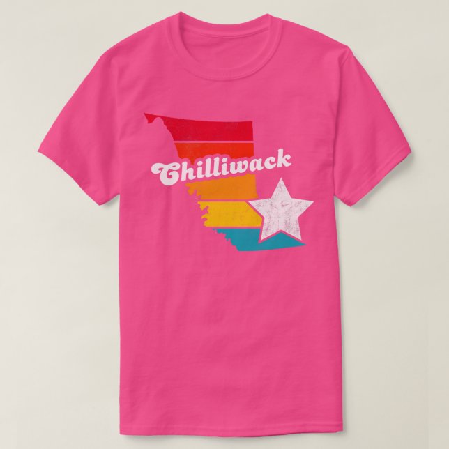 Chilliwack British Columbia Canada Vintage Distres T-Shirt (Design Front)