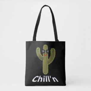 Chill'n Cactus Design - Custom All-Over-Print Tote Bag