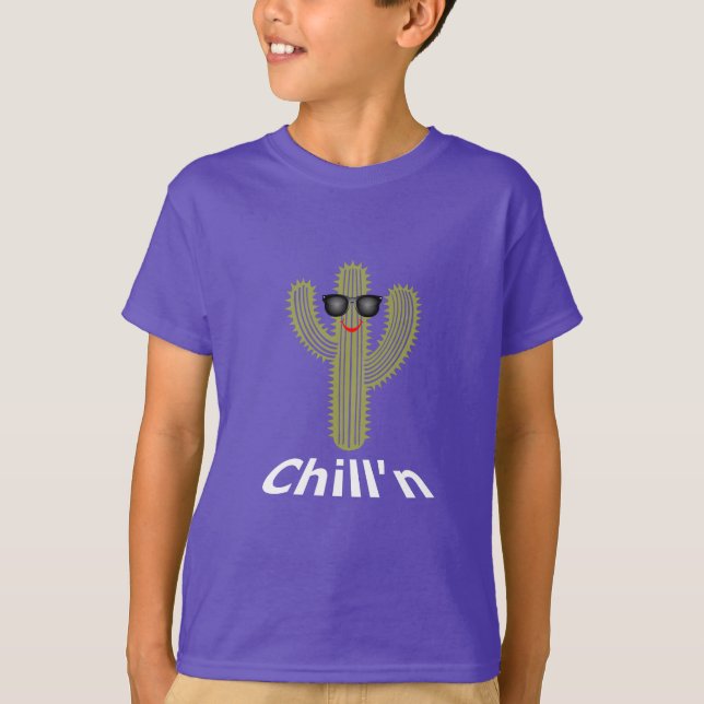 Chill'n Cactus Design - Kids' Basic T-Shirt (Front)