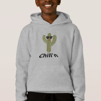 Chill'n Cactus Design - Kids' Pullover Hoodie