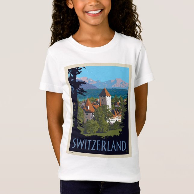 Chillon Castle | Switzerland T-Shirt (Front)
