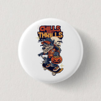 Chills and Thrills Skater Werewolf 3 Cm Round Badge