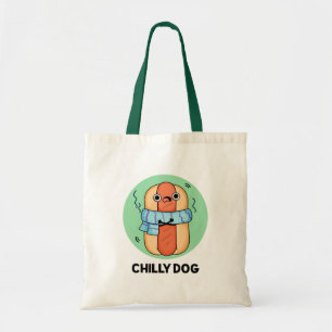 Chilly Dog Cute Chilli Hot Dog Pun Tote Bag