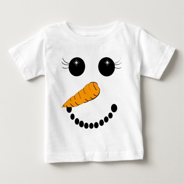 Chilly Face Baby T-Shirt (Front)