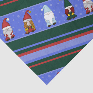 Chilly Gnomies Stripe (Large) Tissue Paper
