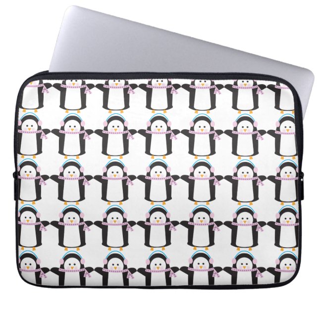 Chilly Penguin Laptop Sleeve (Front)