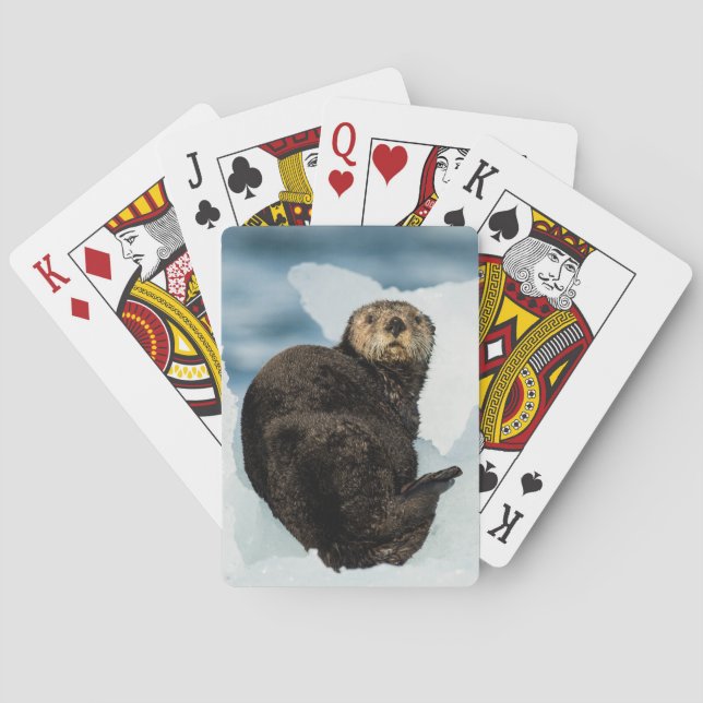 Chilly Sea Otter Playing Cards (Back)
