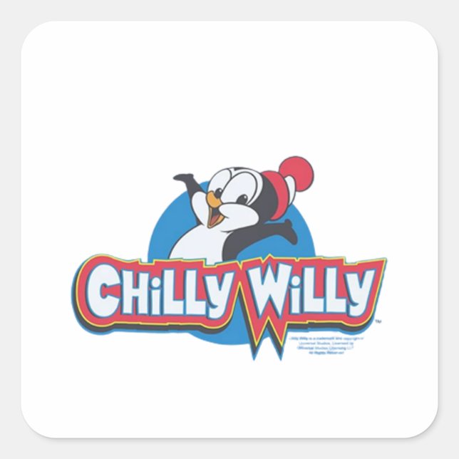 Chilly Willy - Logo Square Sticker (Front)