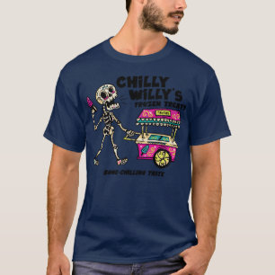 Chilly Willys  Treats Funny Day of the Dead Sugar  T-Shirt