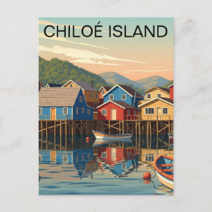 Chiloé Island Chile Travel Postcard