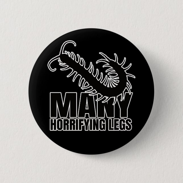 Chilopod Centipede Millipede Entomology Geek 6 Cm Round Badge (Front)