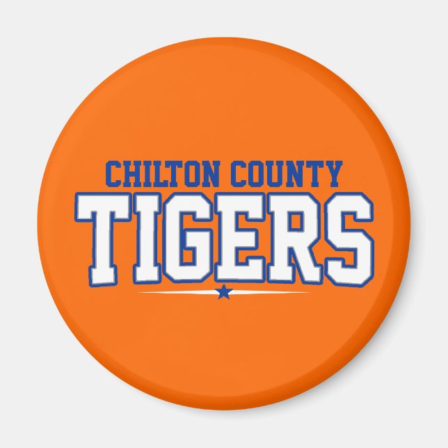 Chilton County; Tigers Magnet (Front)