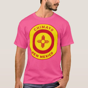 Chimayo New Mexico Zia Flag Bullseye T-Shirt
